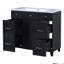 Armoire de meuble-lavabo simple 36 po avec lavabo 36 po et 3 tiroirs