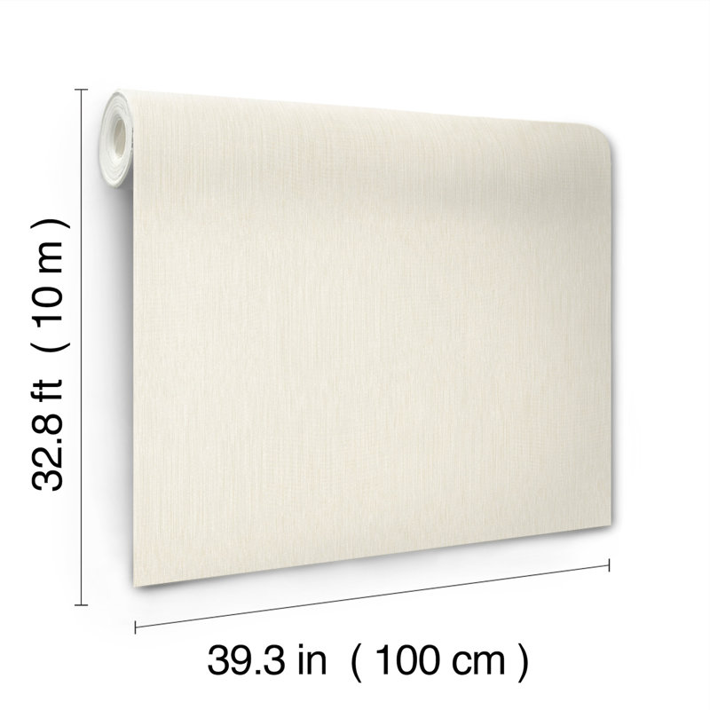 Linen Wallpaper, White