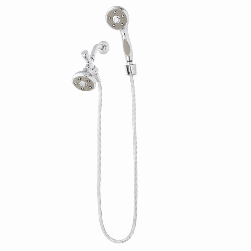 Panneau de douche avec pomme de douche à main Anystream, Chrome poli