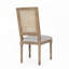Chaise en bois, dossier en rotin