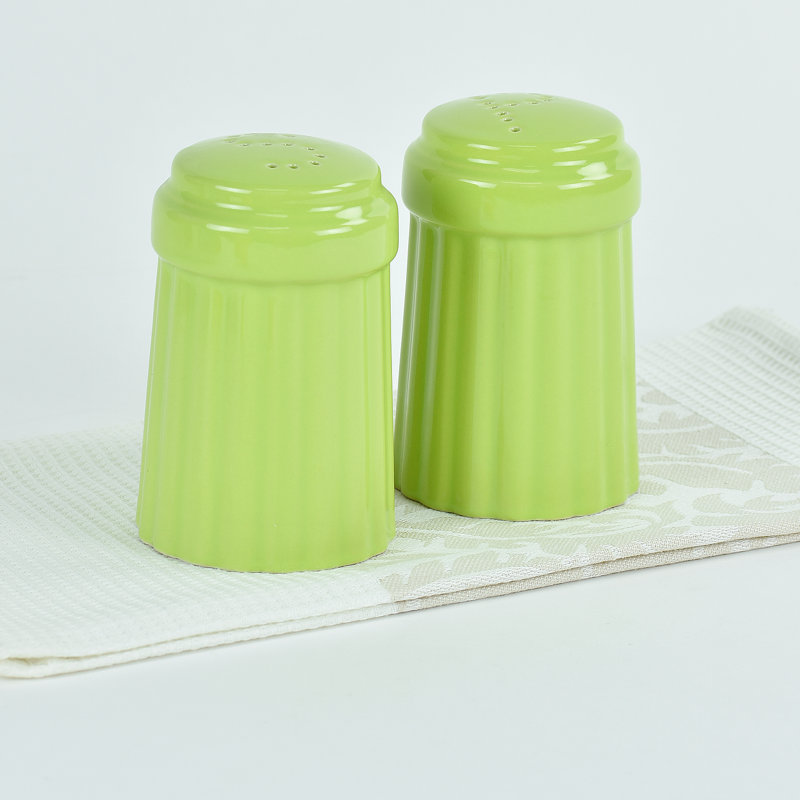 Omniware Salt and Pepper Shaker Set, Citron