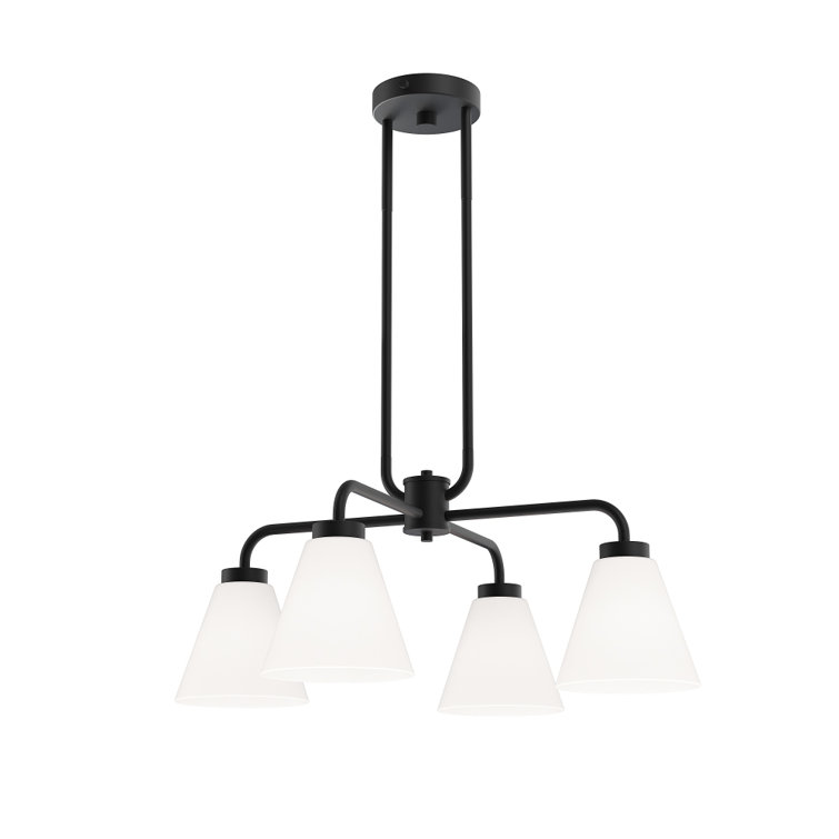 Wynridge Plug & Play 4-Light Chandelier in Transitional and Modern Style-59.6 Inches Tall and 24 Inches Wide