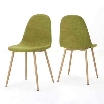 Upholstered Dining Chairs With Durable Metal Frame