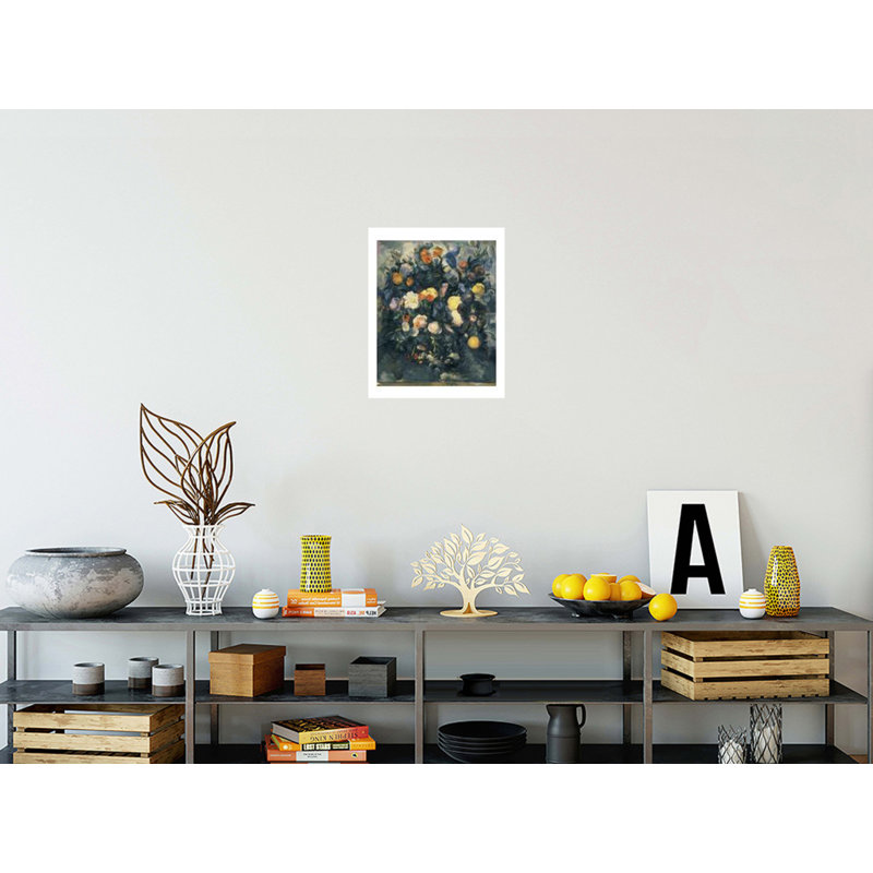 Vase de fleurs, Paul Cézanne, estampe numérique, H 20 po x l 16 po