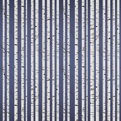 Birch Wood Pattern - Wrapped Canvas Print