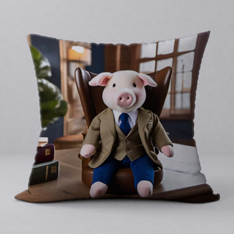 Polyester Throw Square Pillow Cover & Insert