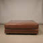 Canyon Saddle Brown 50x30" Cocktail Ottoman 100% Leather - Handmade Luxury Seating