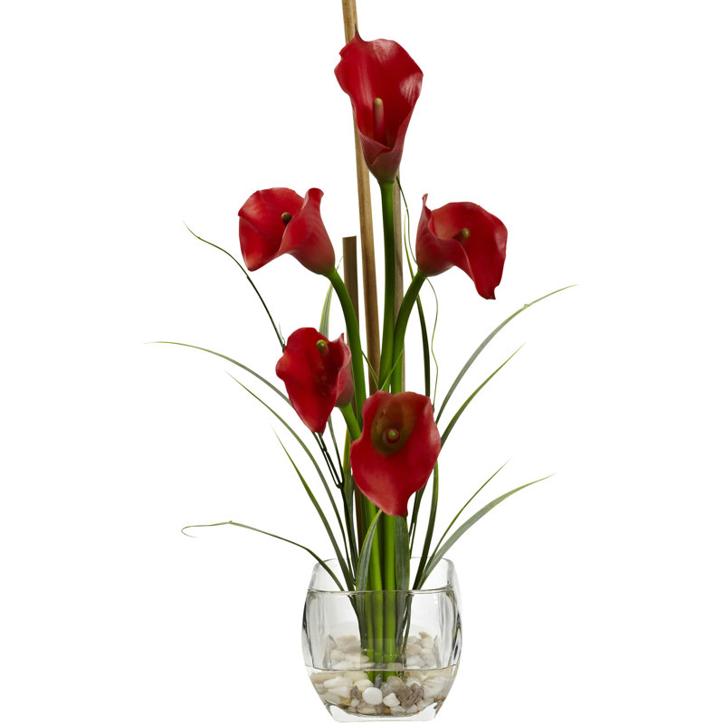 Centre de table Calla Lilies, Rouge