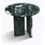 Table basse en marbre naturel vert, petit accent de salon, pierre véritable, veines uniques-303793959-312194112