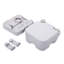 Toilette ronde portative 3 gallons pour le camping