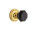 Classic Rosette with Waldorf Black Door Knob-839891383