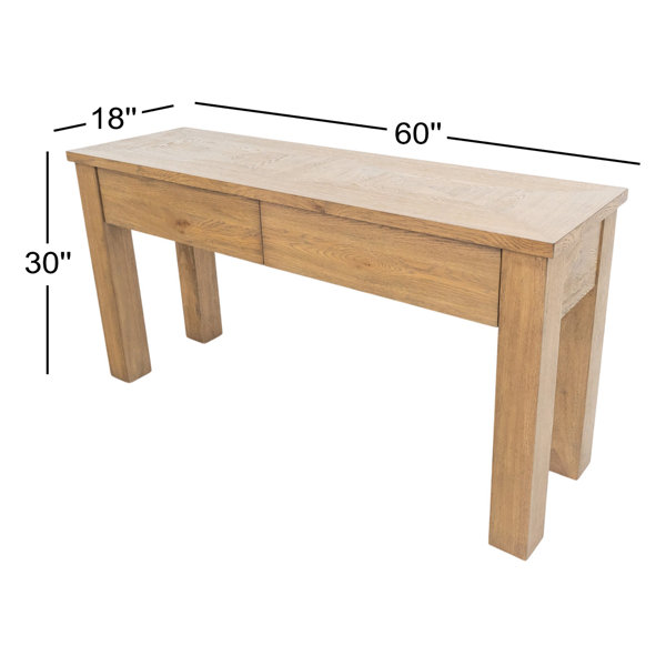 Birch Lane™ Solid Wood Console Table With Diamond Pastoral Pattern ...