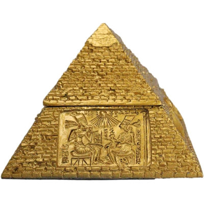 Gods Of Egypt Pharaoh The Great Pyramid Of Khufu Small Hinged Trinket Box Décor