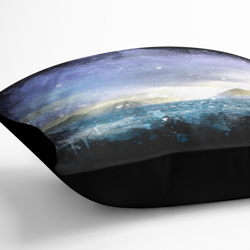 Square Cushion, Black, 40cm H x 40cm W x 15cm D