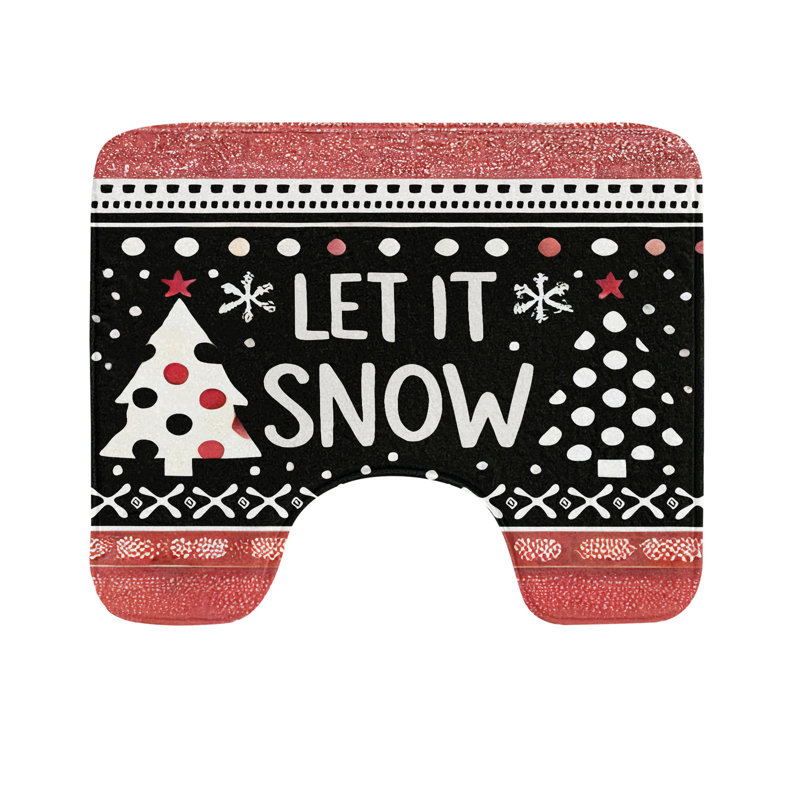 Tapis de salle de bain en U Christmas