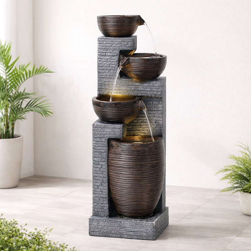 40.1"H Outdoor Garden Fountain