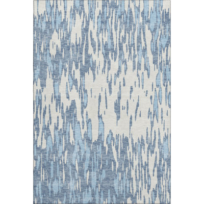 Premium Machine Washable Prisco Denim Rug