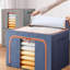 Boîte de rangement pour vêtements empilable avec cadre en métal pliable (paquet de 2)-488671999