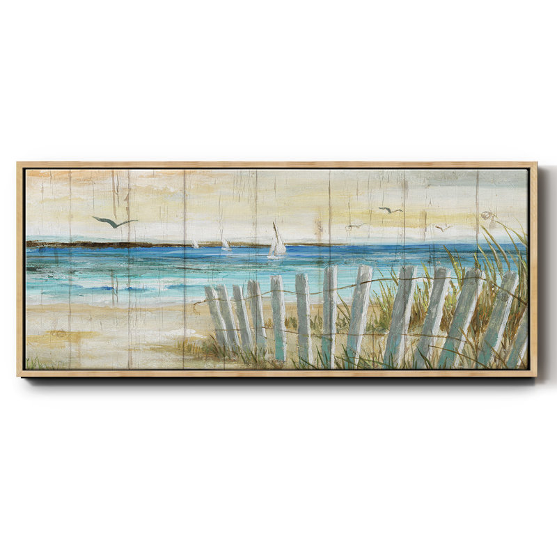 Coastal Causeway - toile encadrée, H 20 po x l 50 po