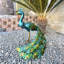  Metal Standing Peacock Statue