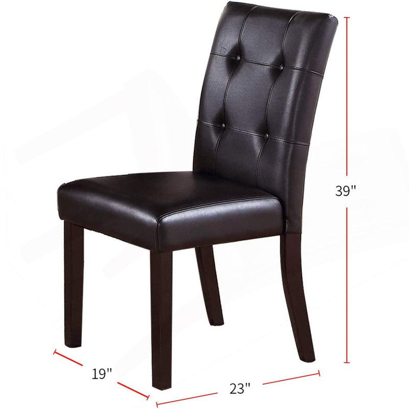 Faux Marble Table Top Upholstered Chairs 7Pc Dining Set Dining Table And 6X Side Chairs Tufted Back Chair
