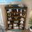 71" Curved Bookshelf,triple Width 6 Tier Bookcase With Storage Cabinet,modern Tall Bookshelf With 18 Open Display Shelves, Floor Standing Book Shelf For Living Room-671059692