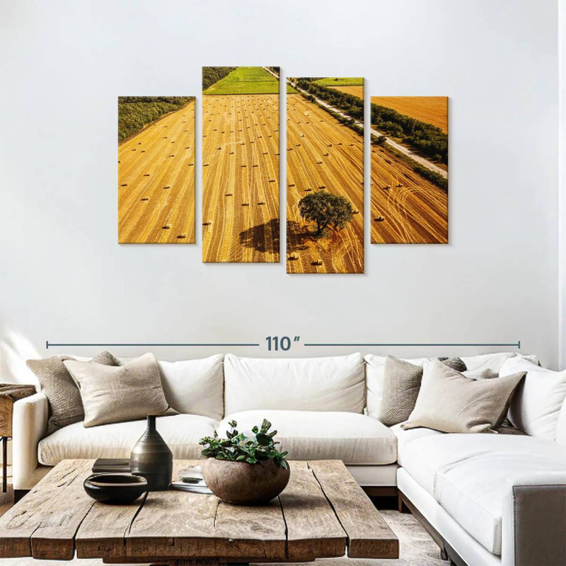 Alvord Hay Bales Fields, 48" H x 75" W