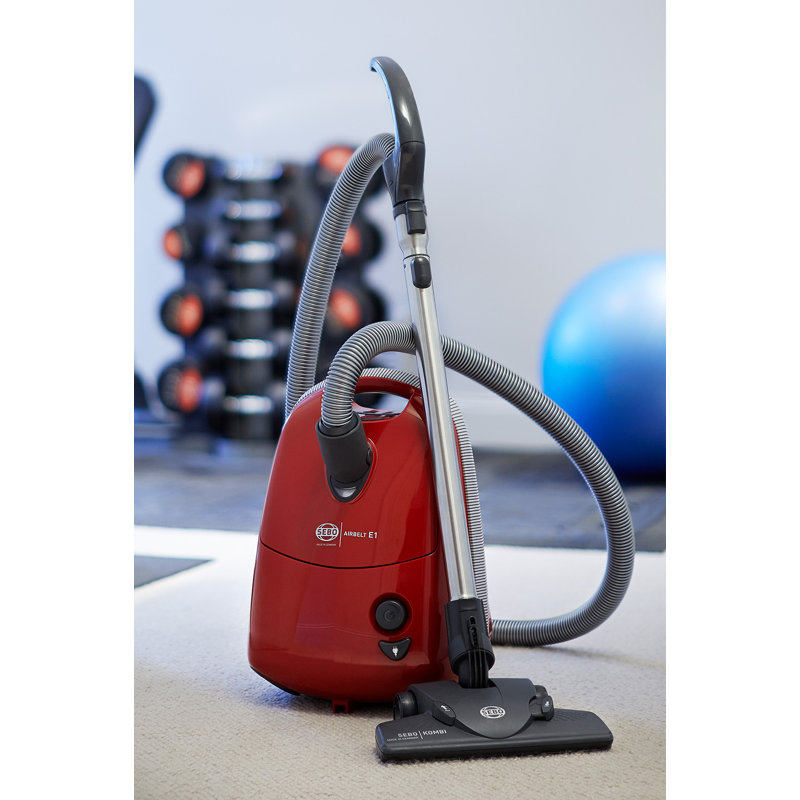 Sebo E1 ePower Cylinder Vacuum Cleaner, Red