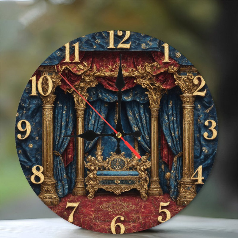 Horloge avec trône royal