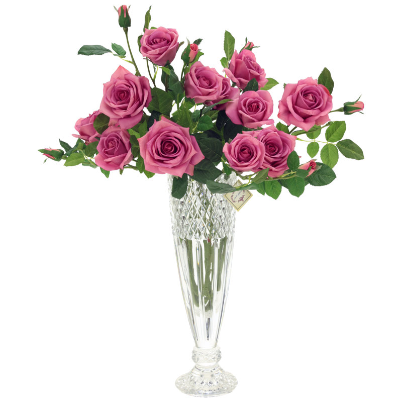 Luscious Garden Rose Natural Touch, Box Of 6 - 31 Inches, Blush
