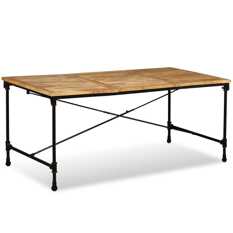 Matteo Solid Wood Dining Table, 76 x 180 x 90cm