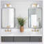 Miroir mural 24 po x 36 po, miroir rectangulaire noir, cadre en métal, miroir de coiffeuse, pour salle de bain, salon, chambre à coucher, décoration murale