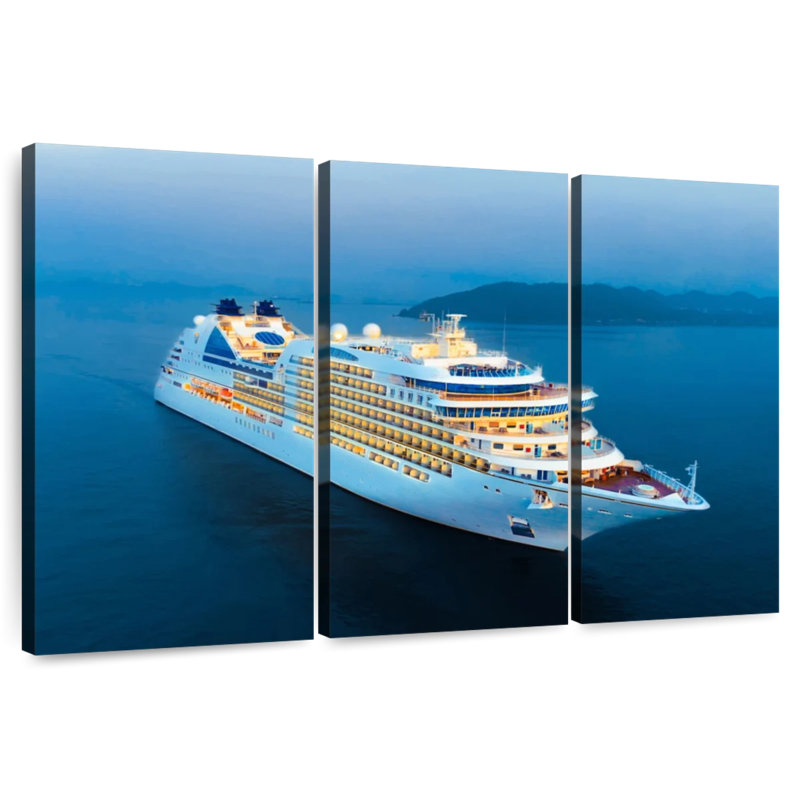 Cruise Ship, 28" H x 45" W