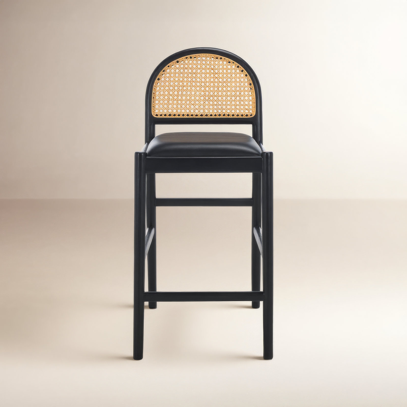 Ottavia 26" Bar Stool, Black