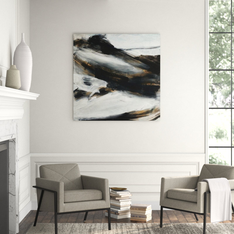 Tracing The Night Painting by Samuel Kane, 54" H x 54" W x 1.5" D, Brush Gel