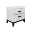 Table de chevet blanche Mirage