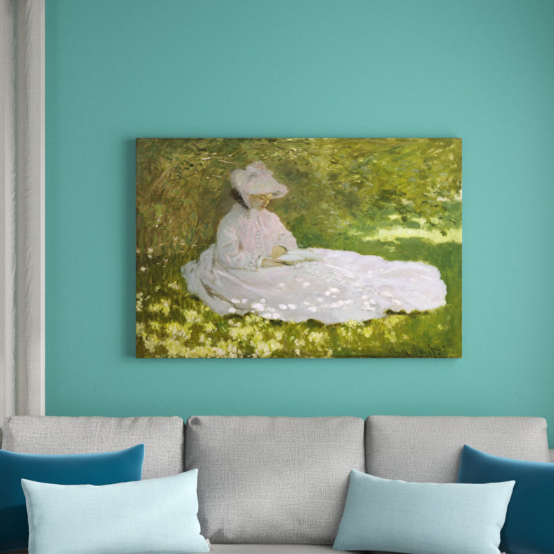 Springtime by Claude Monet - Wrapped Canvas Print, 51cm H x 77cm W