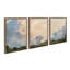 «Clouds Triptych» par Mary Sparrow, ensemble d'art mural sur toile encadrée