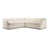 Mélange de polyester beige