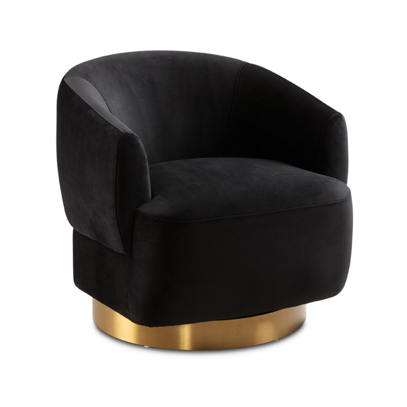 29 po de largeur Caspar, Velours noir en polyester