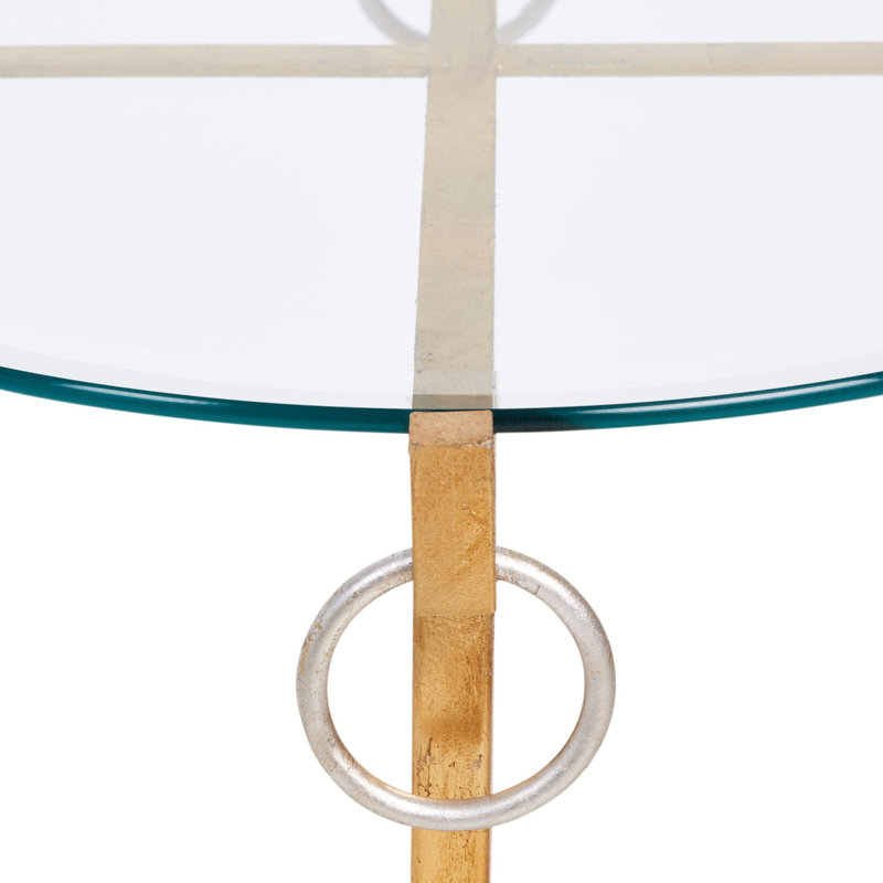 Table de bout à plateau en verre