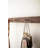 RECYCLED WOOD COATRACK WITH FORGED IRON HOOKS