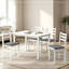 Ensemble de salle à manger compact 5 pièces, ensemble de table à manger moderne, table de cuisine élégante et chaise (seulement 4 pièces, 1 table)-175084459