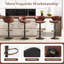 Annilee Swivel Upholstered Adjustable Height Bar Stool