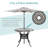 2 - Person Patio Dining Set with Round Table , Cushions Included-93620150