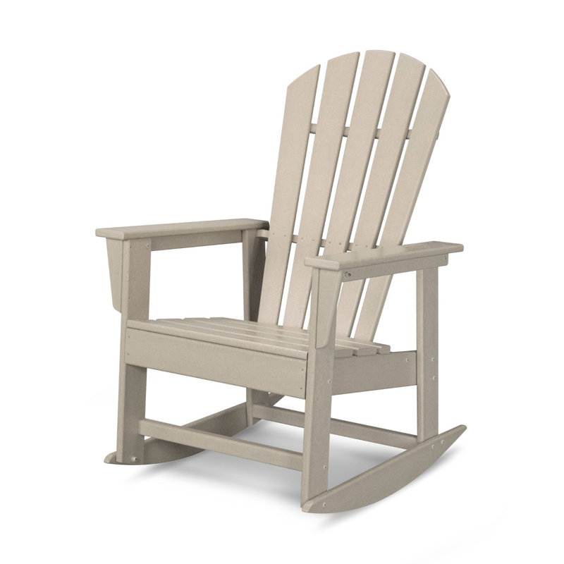 POLYWOOD South Beach Rocking Chair, Sand