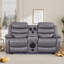 Ensemble de canapé manuel inclinable et fonctionnel: fauteuil simple et causeuse combinés pour la vie de loisirs-116403572