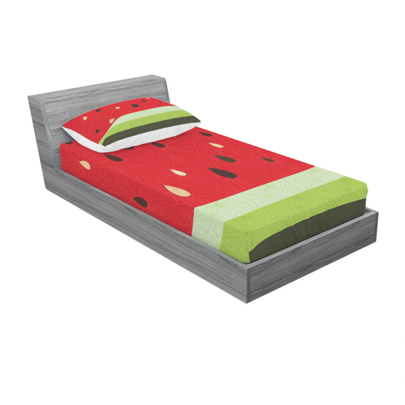 Ensemble de draps Macro, Ensemble de draps pour lit simple avec drap-housse