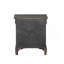 Table de chevet gris foncé