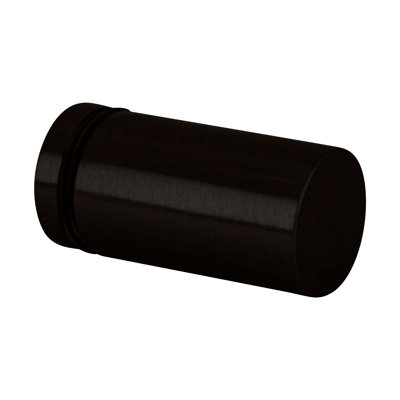 Poignée de porte de douche cylindrique simple face pour vitrage de 1/4 po à 1/2 po (6 à 12 mm) d'épaisseur finition bronze huilé